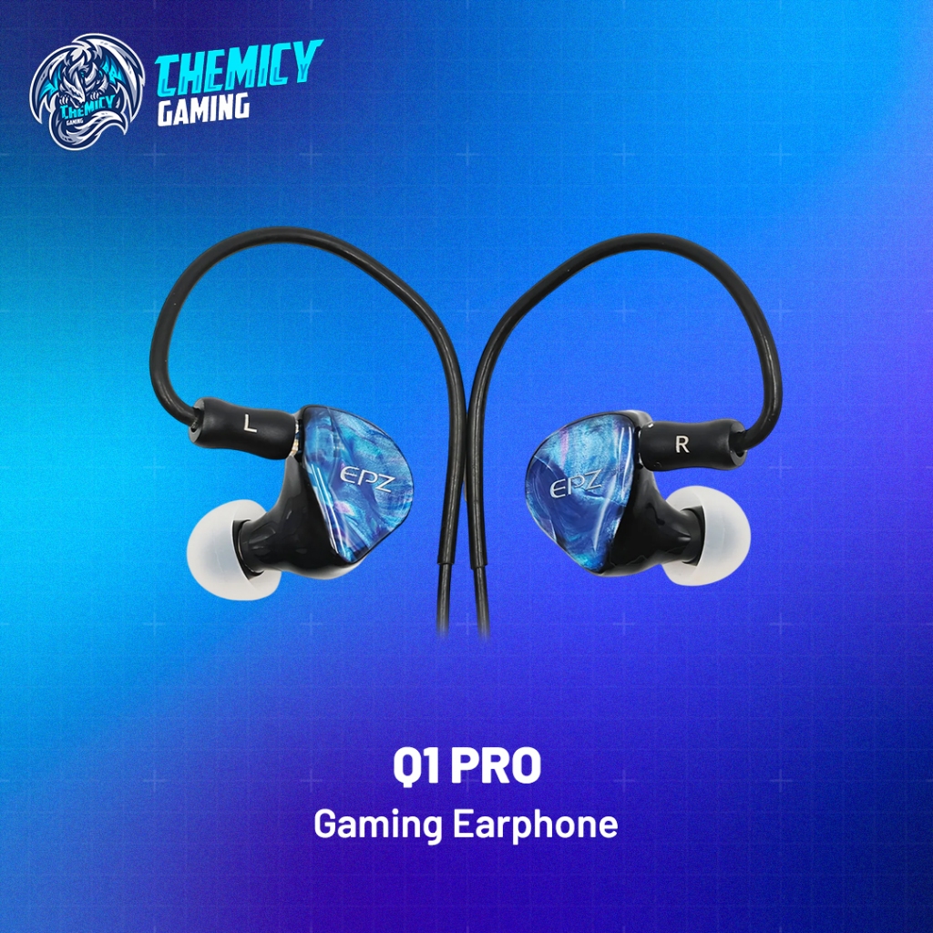 EPZ Q1 Pro | Q-1 Pro Hi-Fi Bass Dynamic Driver in-ear Monitor IEM Gaming Earphone