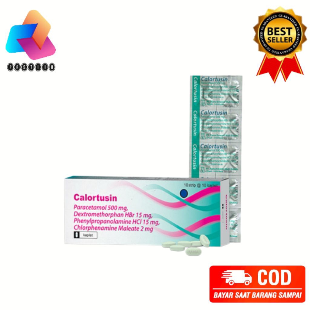 COLORTUSIN TABLET Obat untuk demam batuk alergi pilek Jual per 1 strip