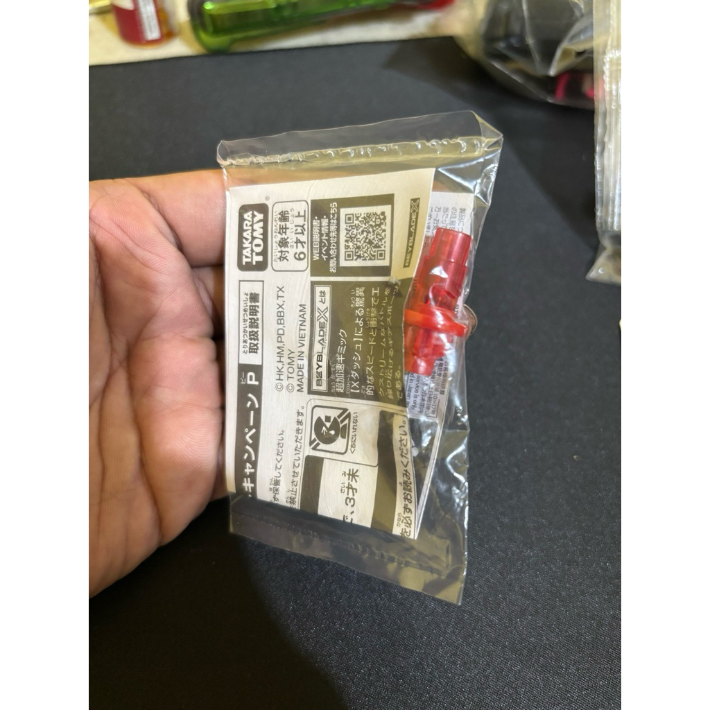 Beyblade X Bit Point Clear Red Limited Edition Sealed