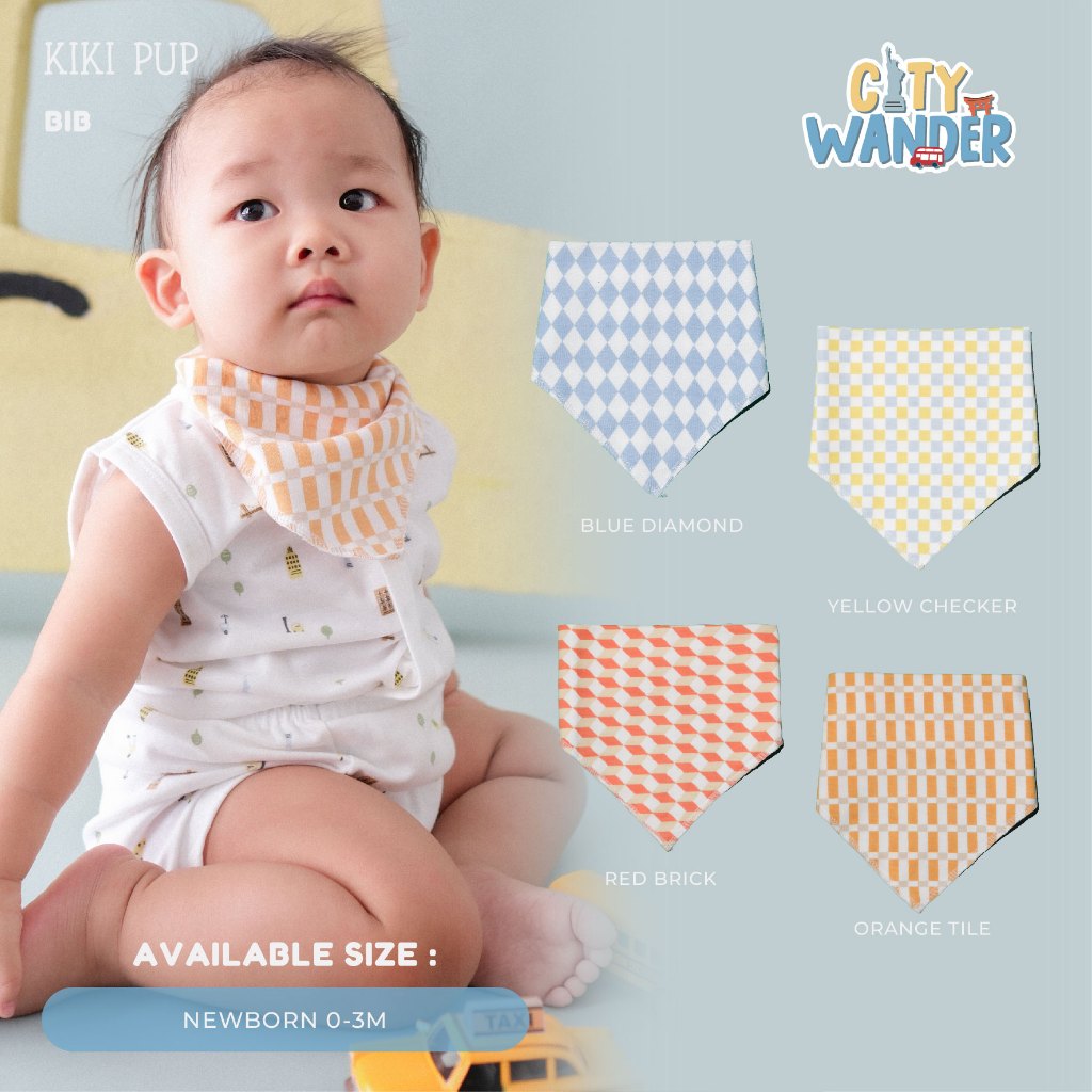 KIKI PUP - Bib (City Wander) - Celemek Bayi