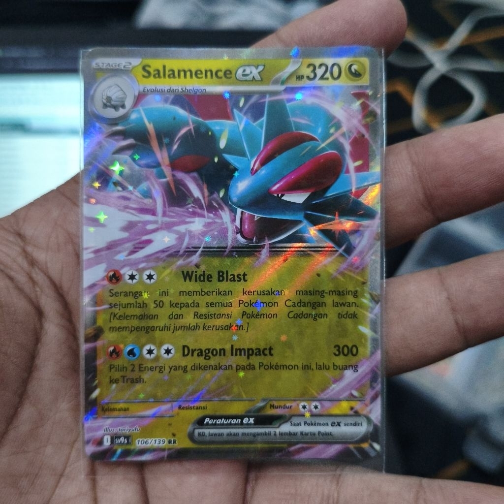 salamence ex rr tcg pokemon / kartu pokemon