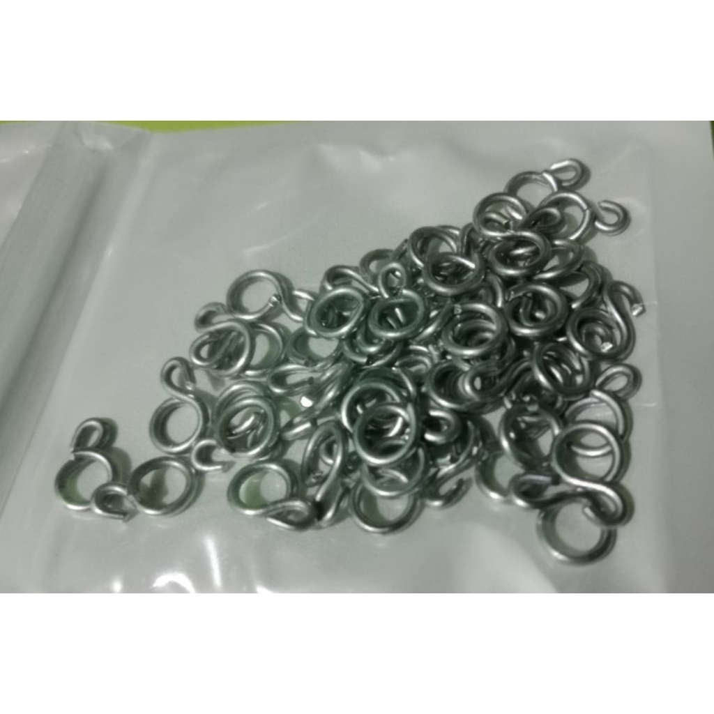 100 pcs ring 8 kawat bahan jerat ayam hutan dan burung rawa dll