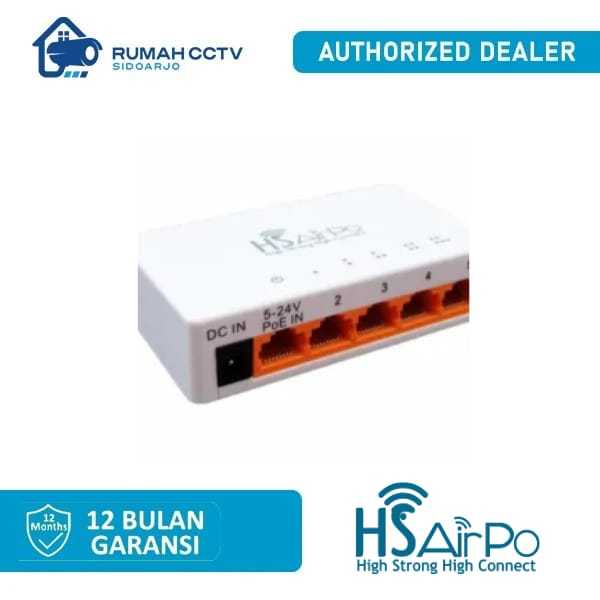 SWITCH POE 8 PORT HSAIRPO SG108P GIGABIT PASSIVE