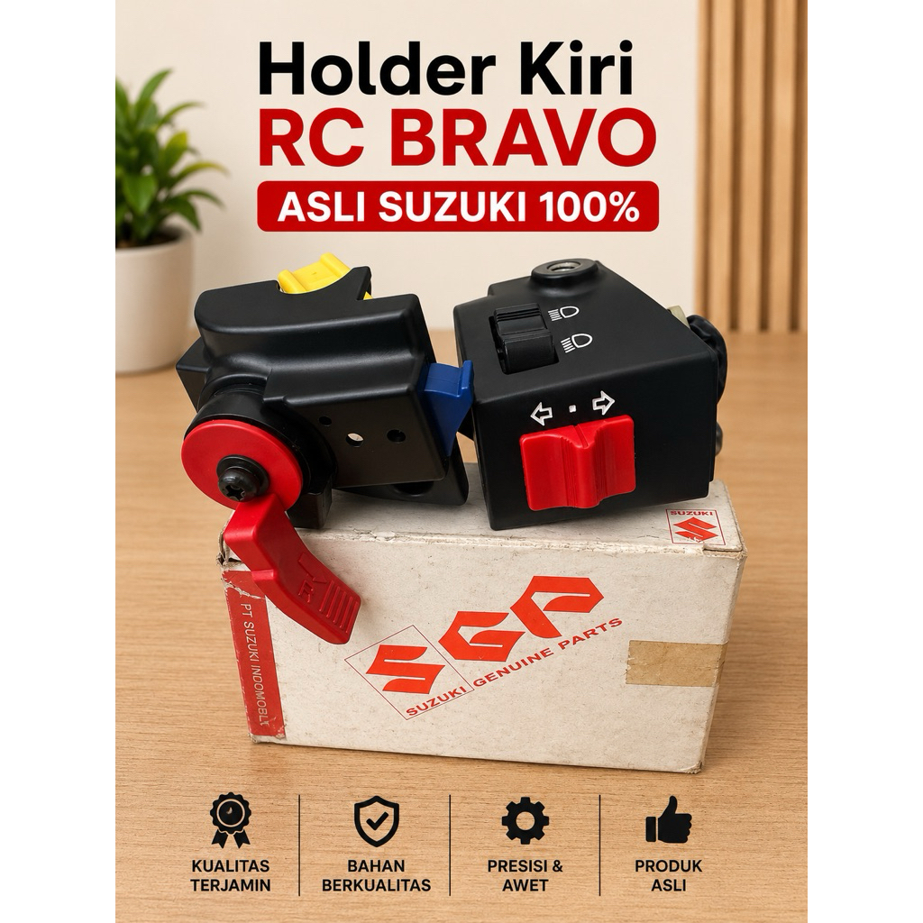 Holder Saklar Stang KITACO RC BRAVO RC80 RC100 Kanan Kiri Handle Switch Motor RC 80 RC 100 Plug & Pl
