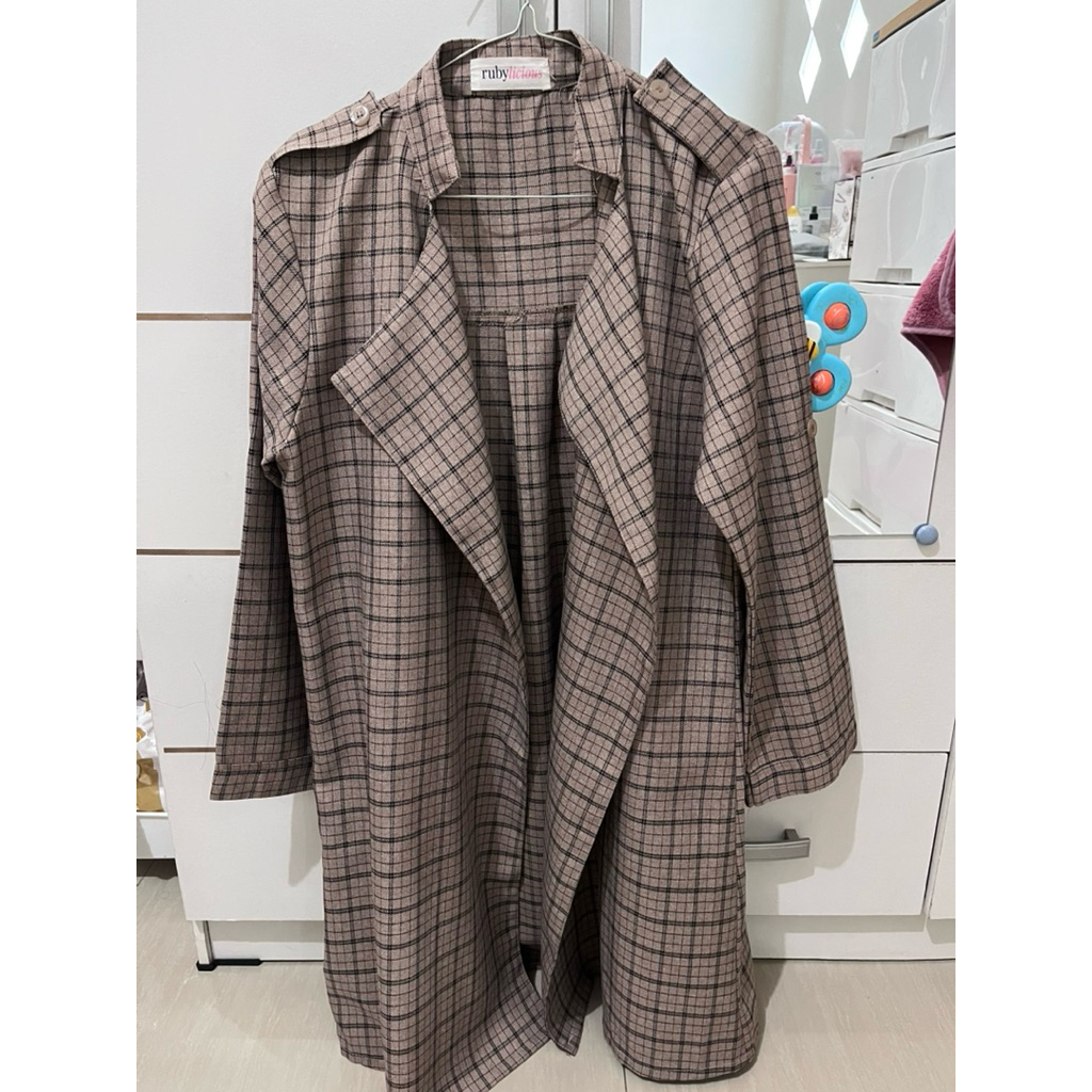 preloved cardigan long rubylicious - brown