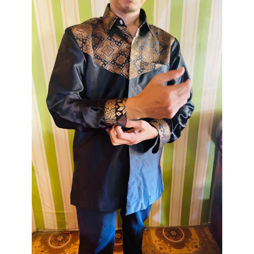 Baju pria variasi songket/acara pernikahan/lamaran dan acara kondangan