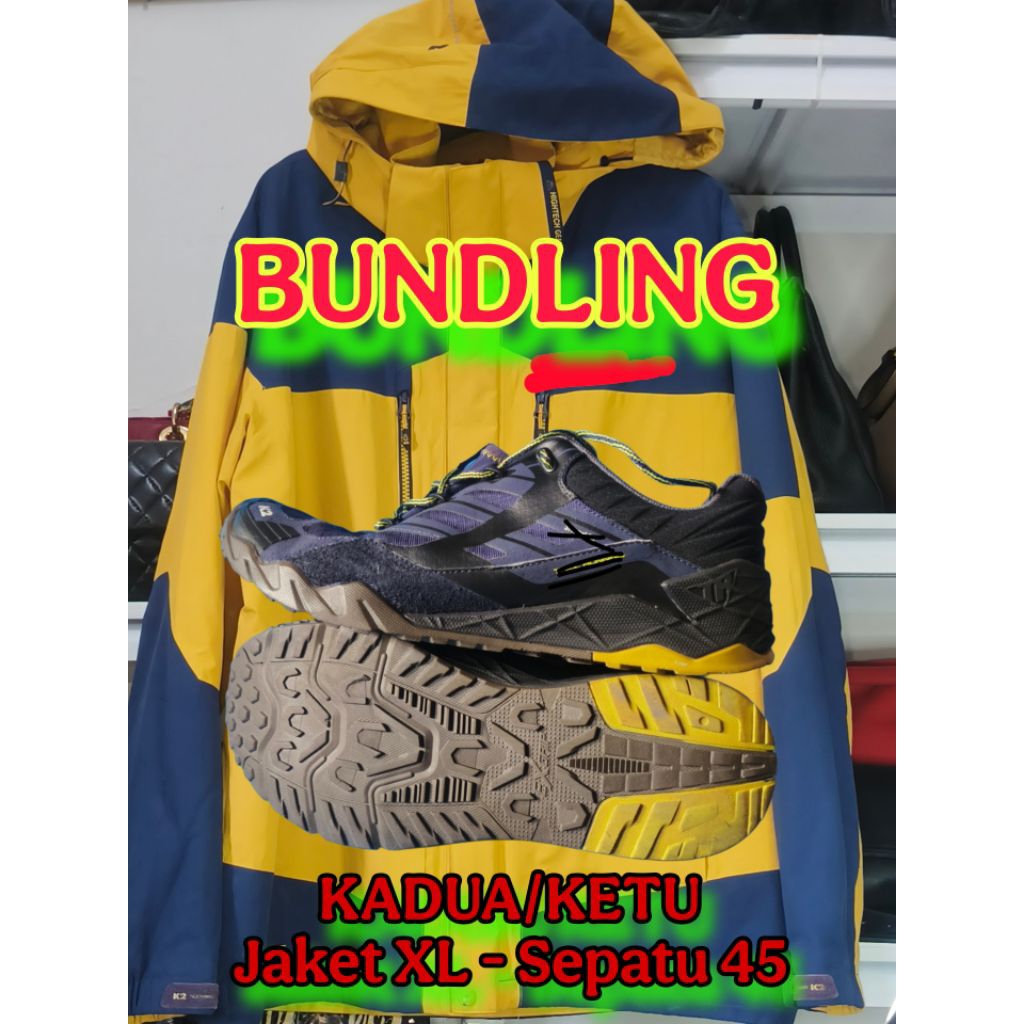 Bundling Jecket XL & Sepatu size 45