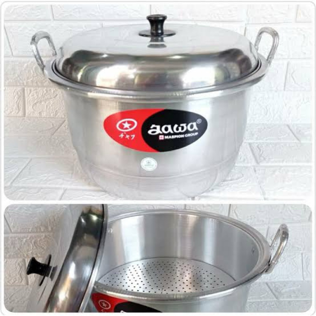 Panci Dandang Kukus  Aluminium jawa / Panci Kukus Maspion / Panci Kukusan / Panci Langseng / Panci S