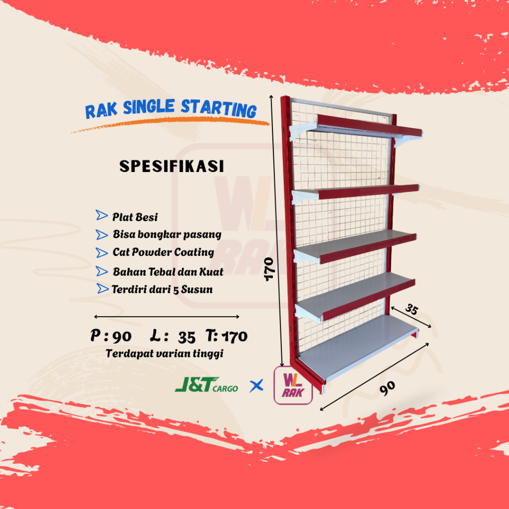 Rak Single Starting - WL Rak Minimarket