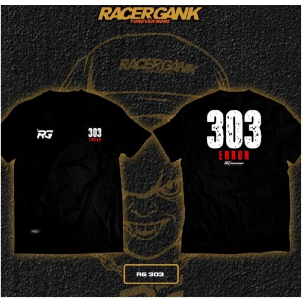 Kaos Distro RG 303 EROR Kaos Sablon Custom/Kaos T-shirt Pria Dan Wanita