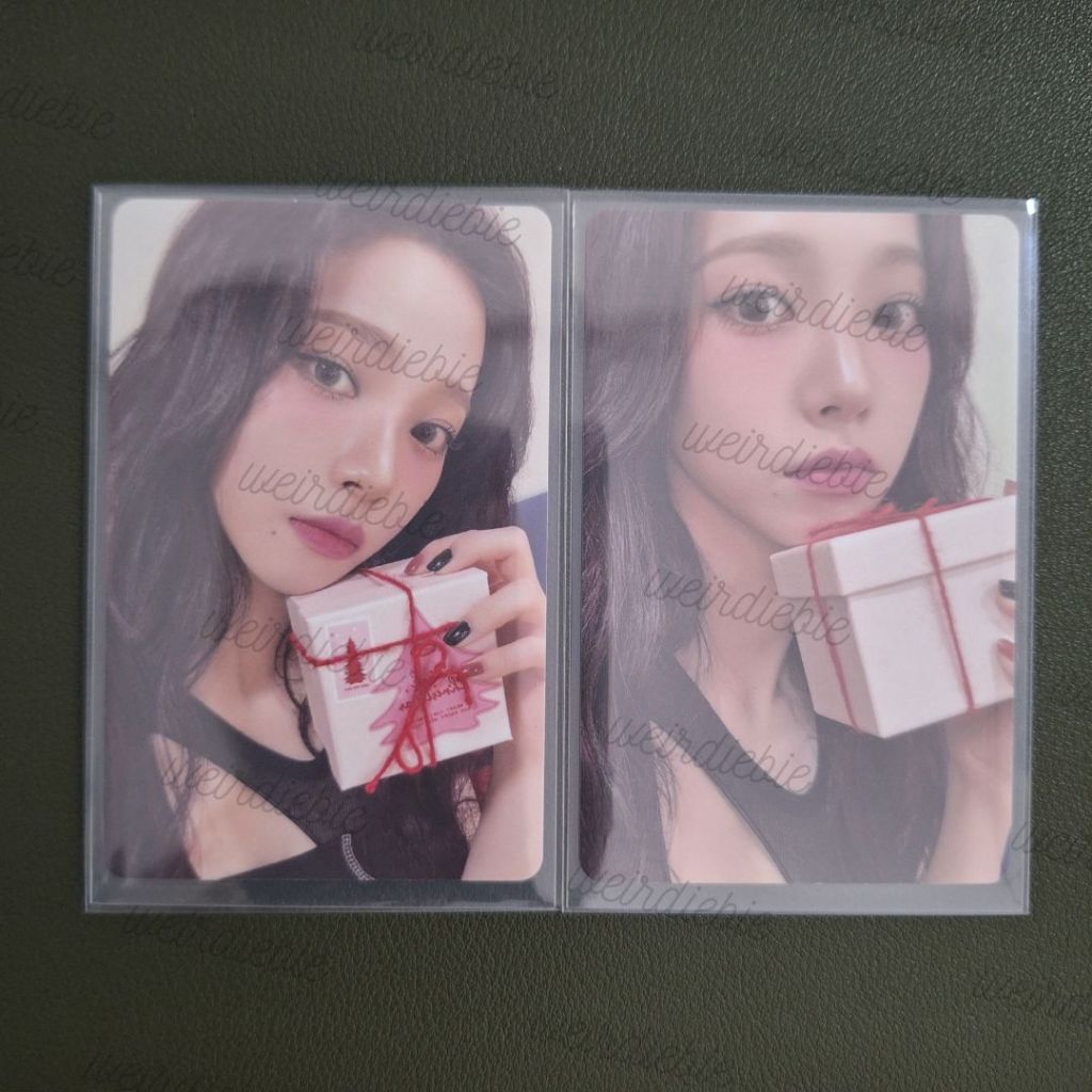 AESPA OFFICIAL PHOTOCARD PC 2024 PINK CHRISTMAS MD KARINA