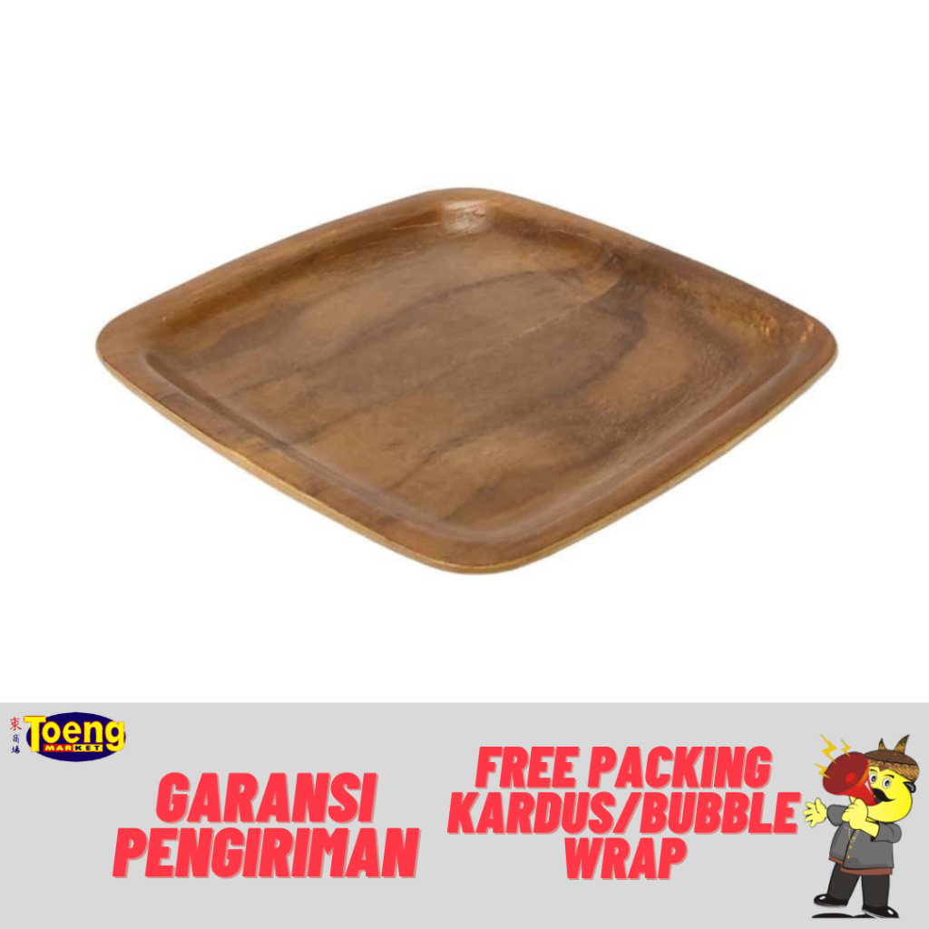 Nampan/Baki Kayu - NAMPAN BAKI KAYU SEGI S-21