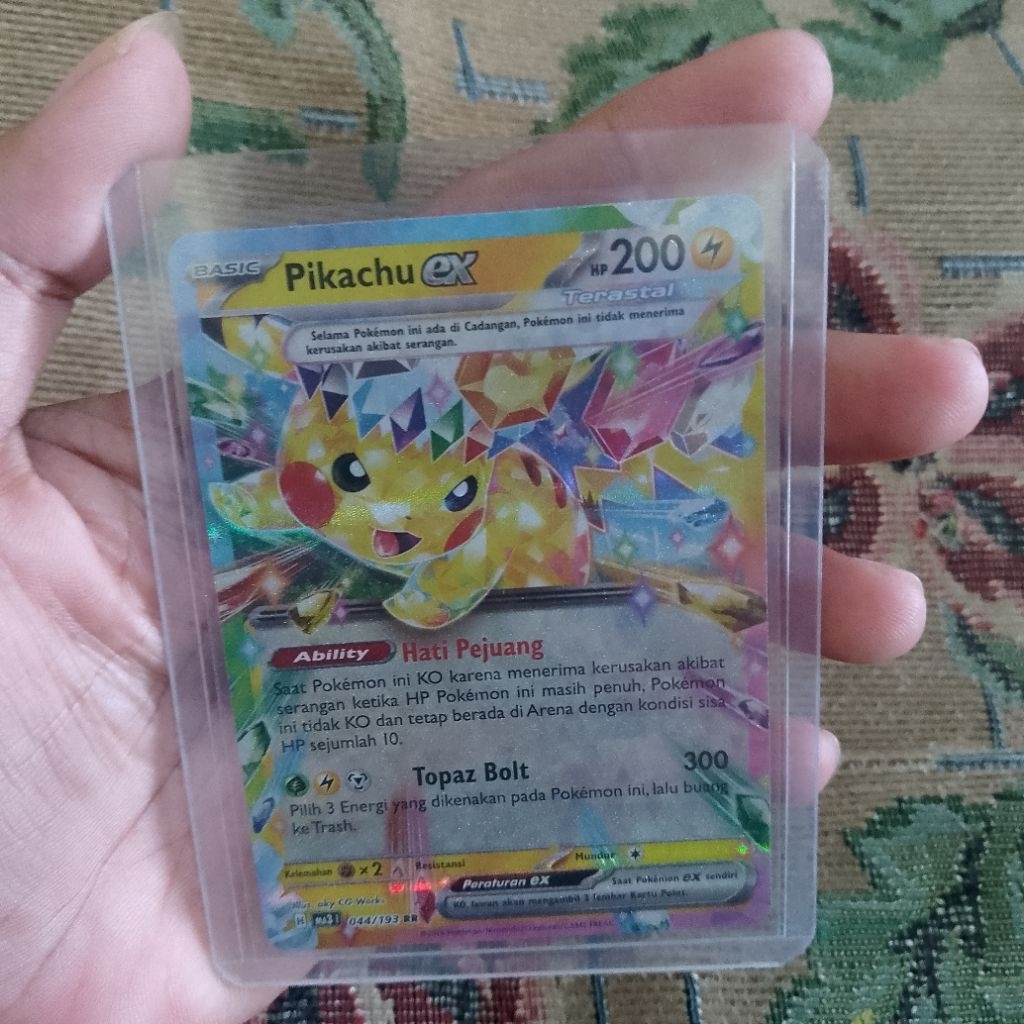 Pikachu EX RR Kartu Pokemon Bahasa Indonesia