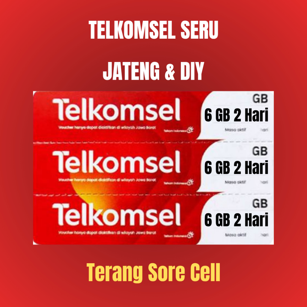 [GROSIR] VOUCHER TELKOMSEL DATA 6 GB 2 Hari