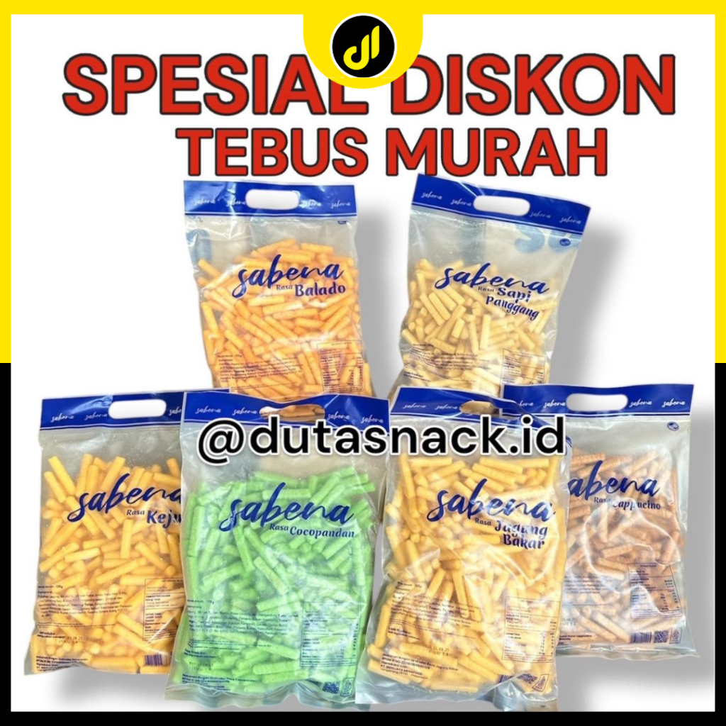 1 karton snack SABENA NEW ISI 6 karung 1kg MIX rasa bisa COD ( NEW )