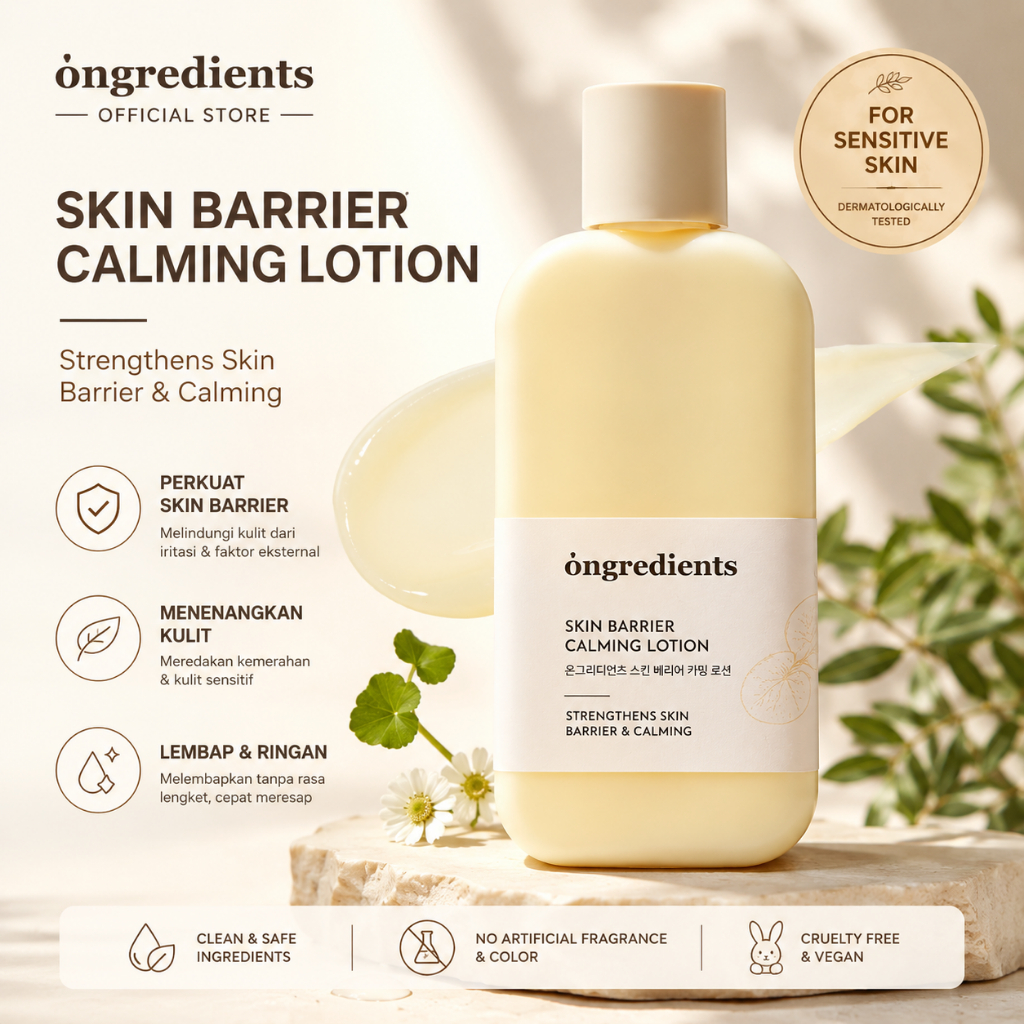 ONGREDIENTS X Skin Barrier Calming Lotion 220ml / ONGREDIENTS Moisturizing Lotion