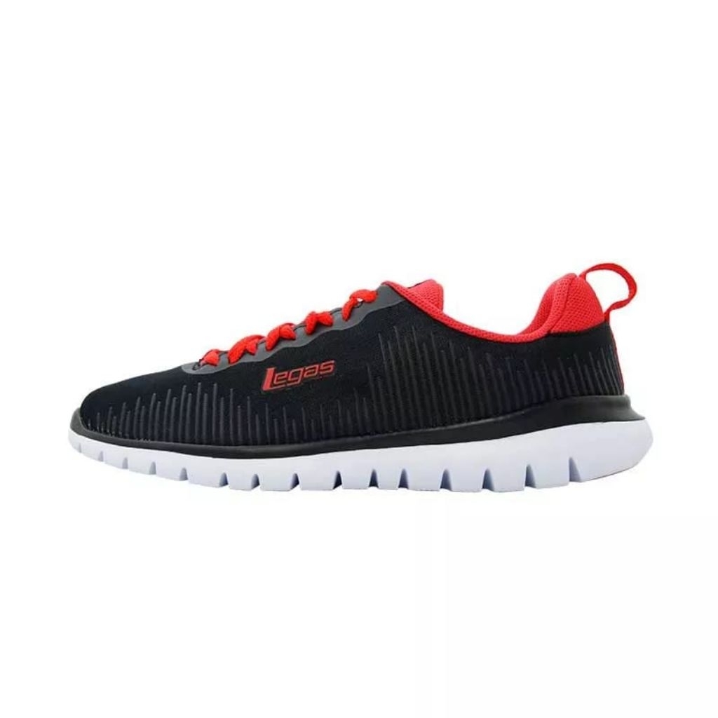 Sepatu League Legas Sain LA M Hitam Running Shoes Pria Wanita Original