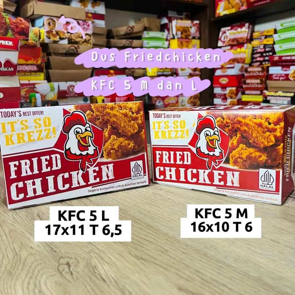 KFC 5 /box fried chicken /box ayam geprek/box ayam cridpy