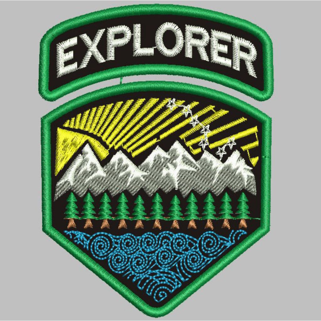 PATCH BORDIR-EXPLORER GUNUNG EMBROIDERY