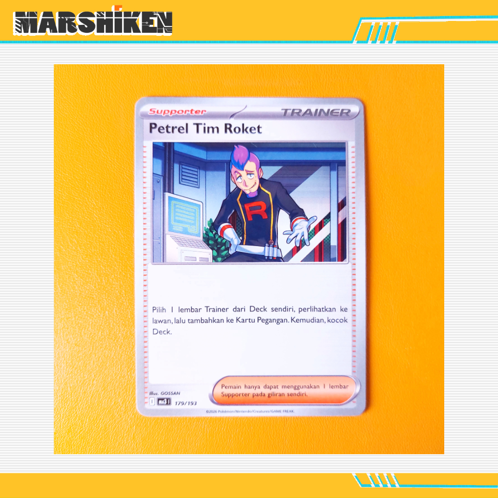 Kartu Koleksi Card Game TCG Pokemon Indonesia Mega Impian - Petrel Tim Roket