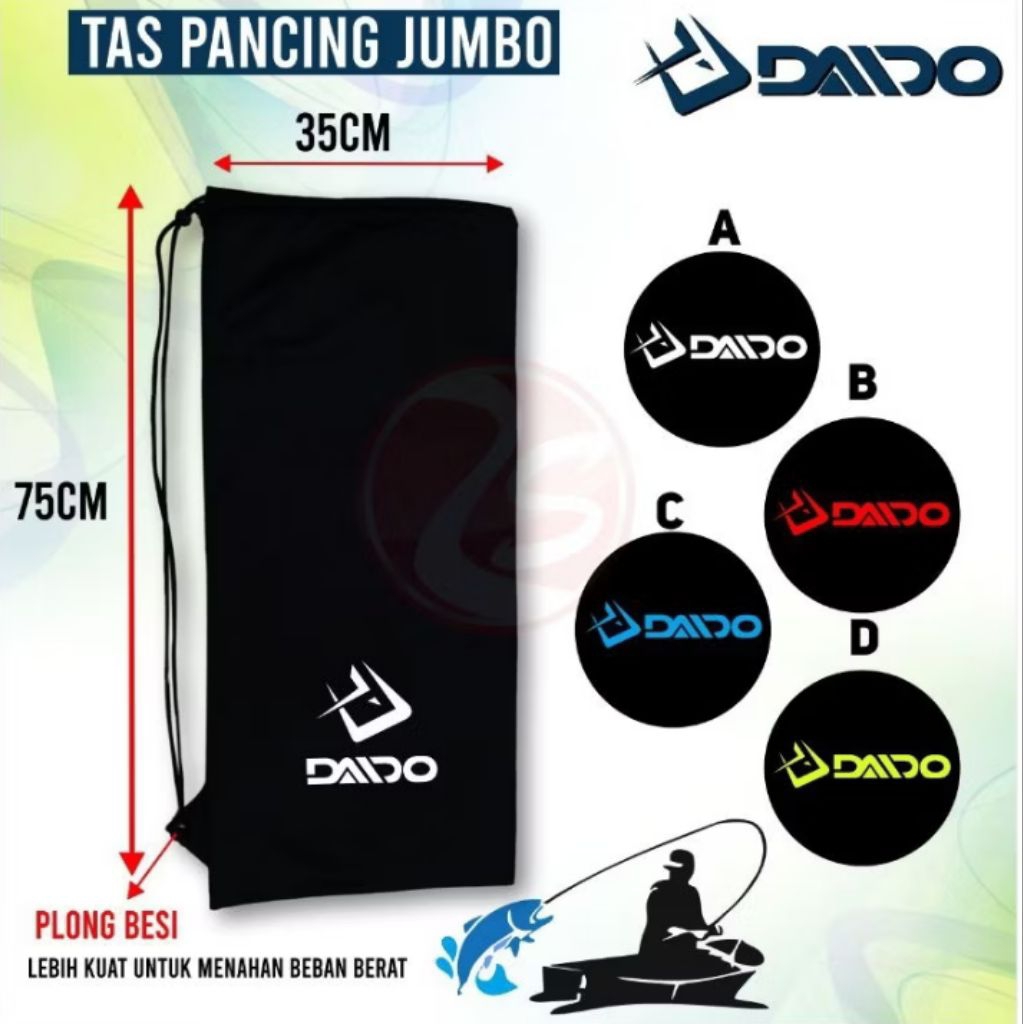 Tas pancing jumbo | Tas joran jumbo | Tas multifungsi bahan tebal dan lembut