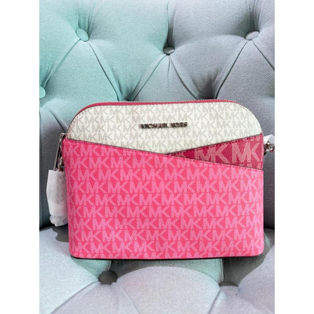 MK Jet Set Travel Dome Crossbody Bag Colorblock