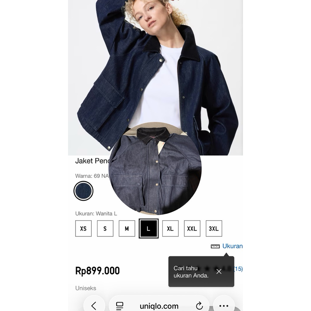 UNIQLO JACKET UTILITY DENIM
