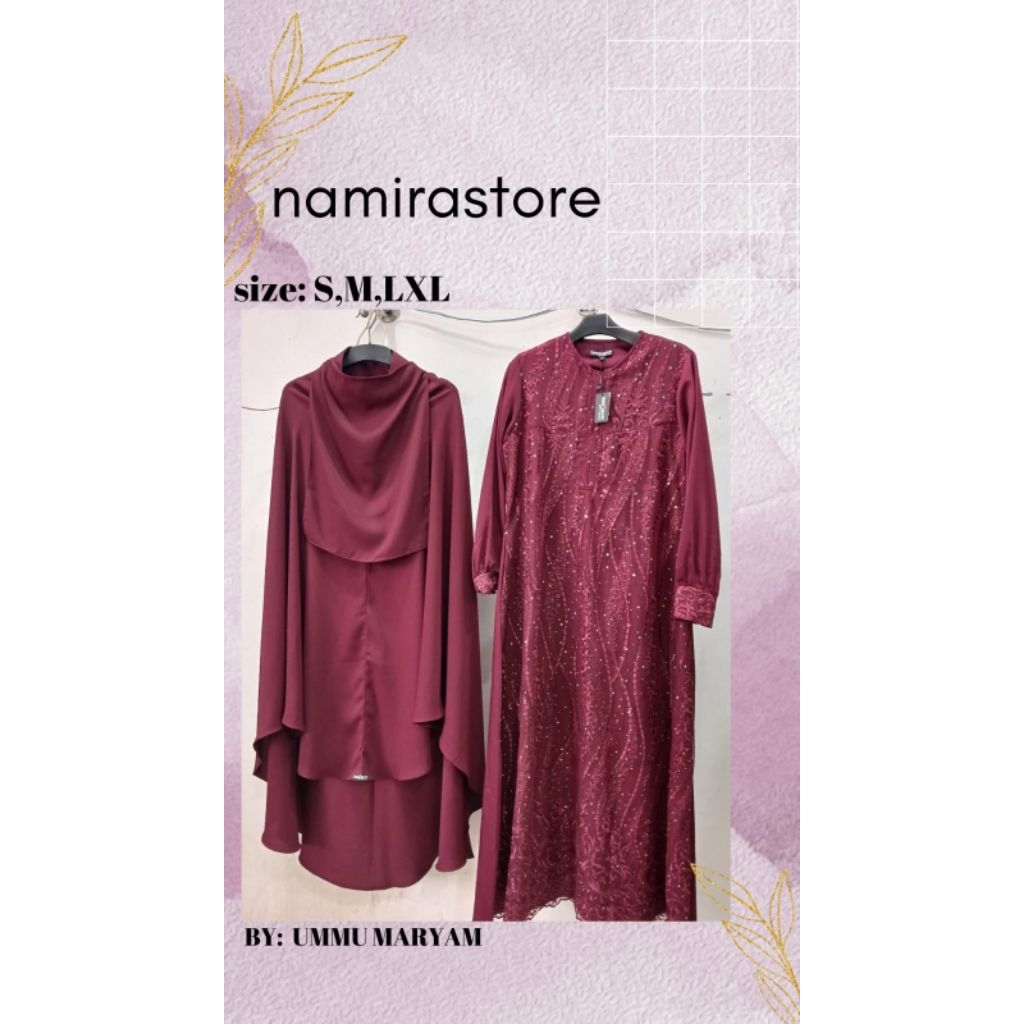 Gamis "MARYAM BRUKAT"  By Ummu Maryam