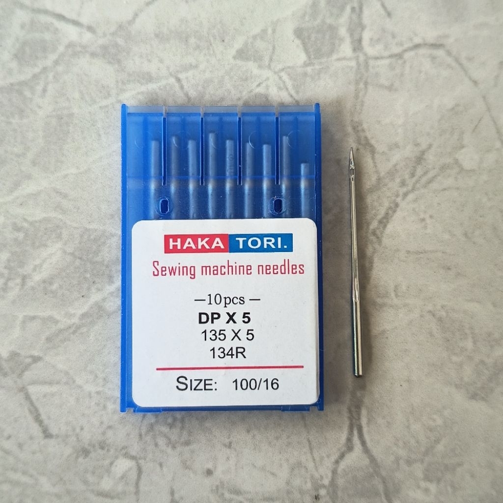Jarum Mesin Jahit DPx5 100/16 HAKATORI Awet,Kuat,Tajam