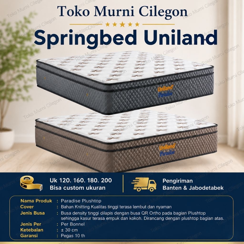 Matras Uniland Plushtop Paradise (free ongkir cilegon serang kota)