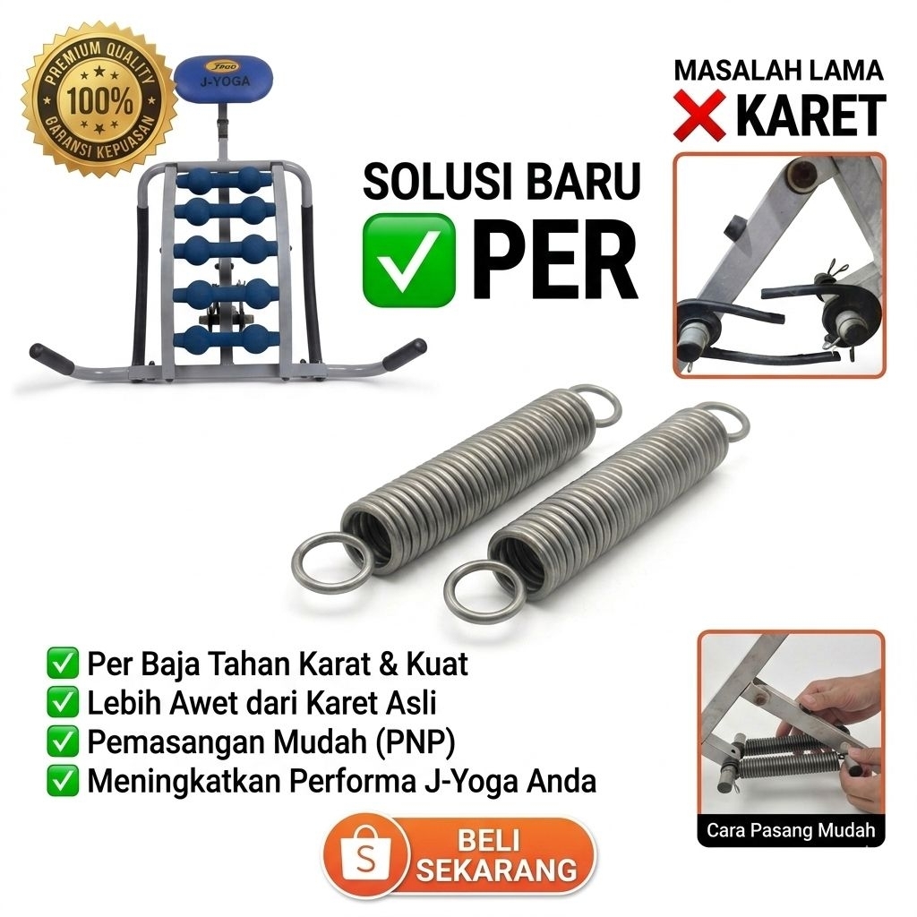 PREMIUM Per pengganti karet J yoga jaco Original 1 pasang