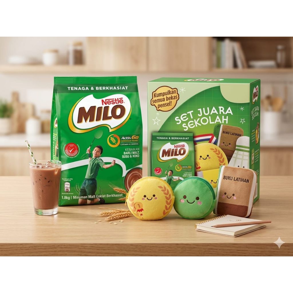 Milo 1.8kg Free kotak pensil EXP 06/2027