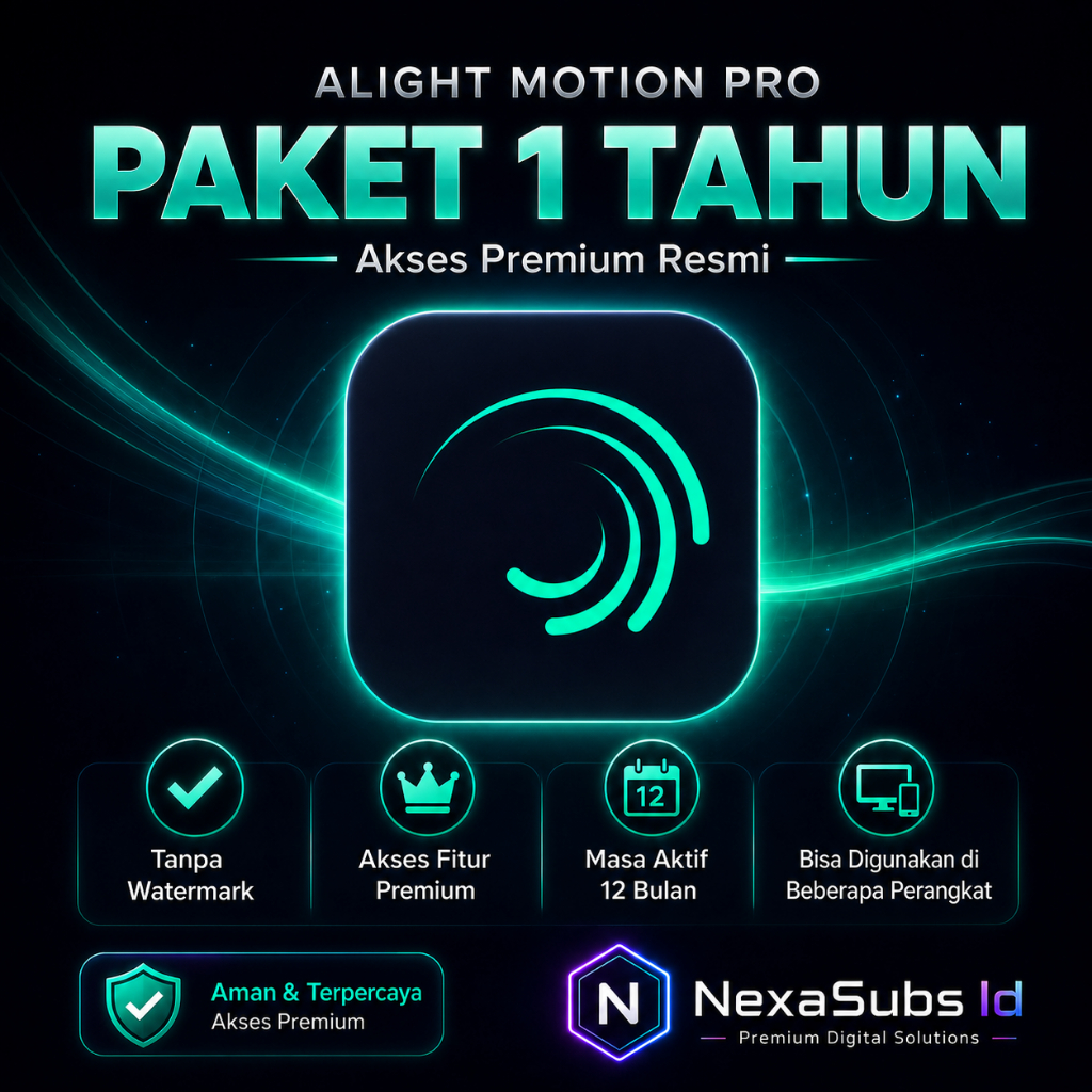Alight Motion Premium Private 1 Tahun Bergaransi | AM Pro Tanpa Watermark untuk Editing Video