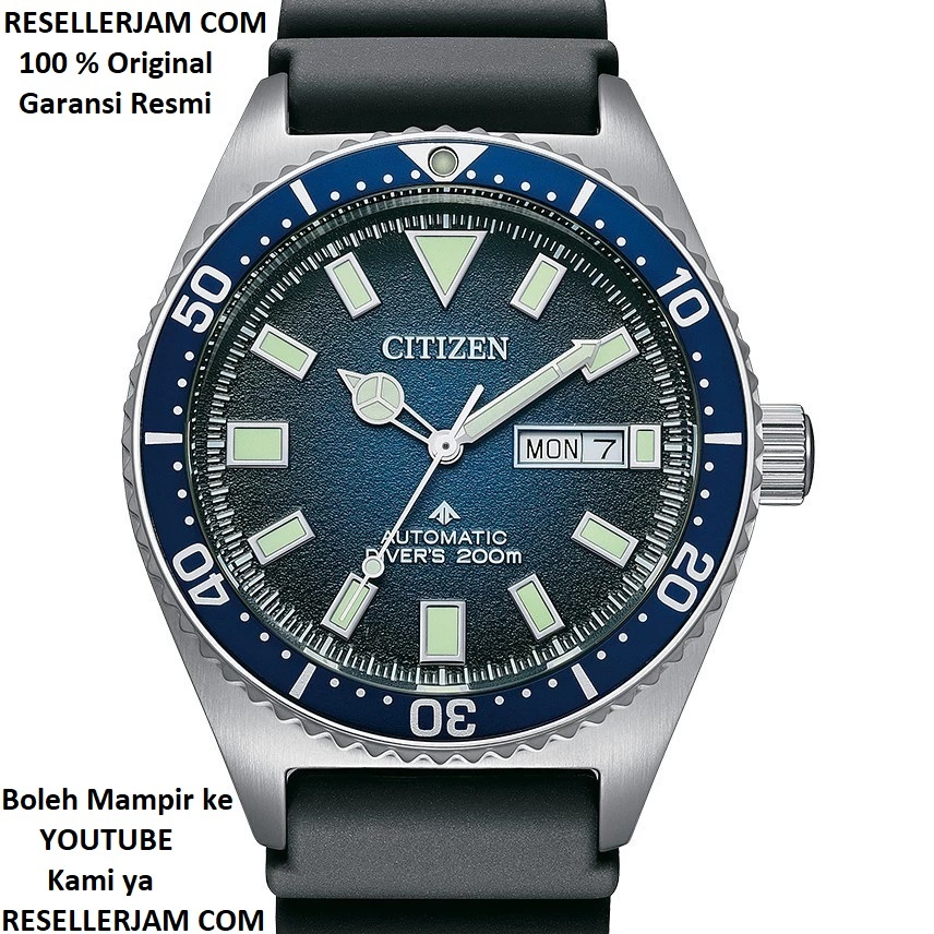 Jam Tangan Citizen NY0129-07L Promaster Marine Automatic Diver Blue Dial Original Garansi Resmi