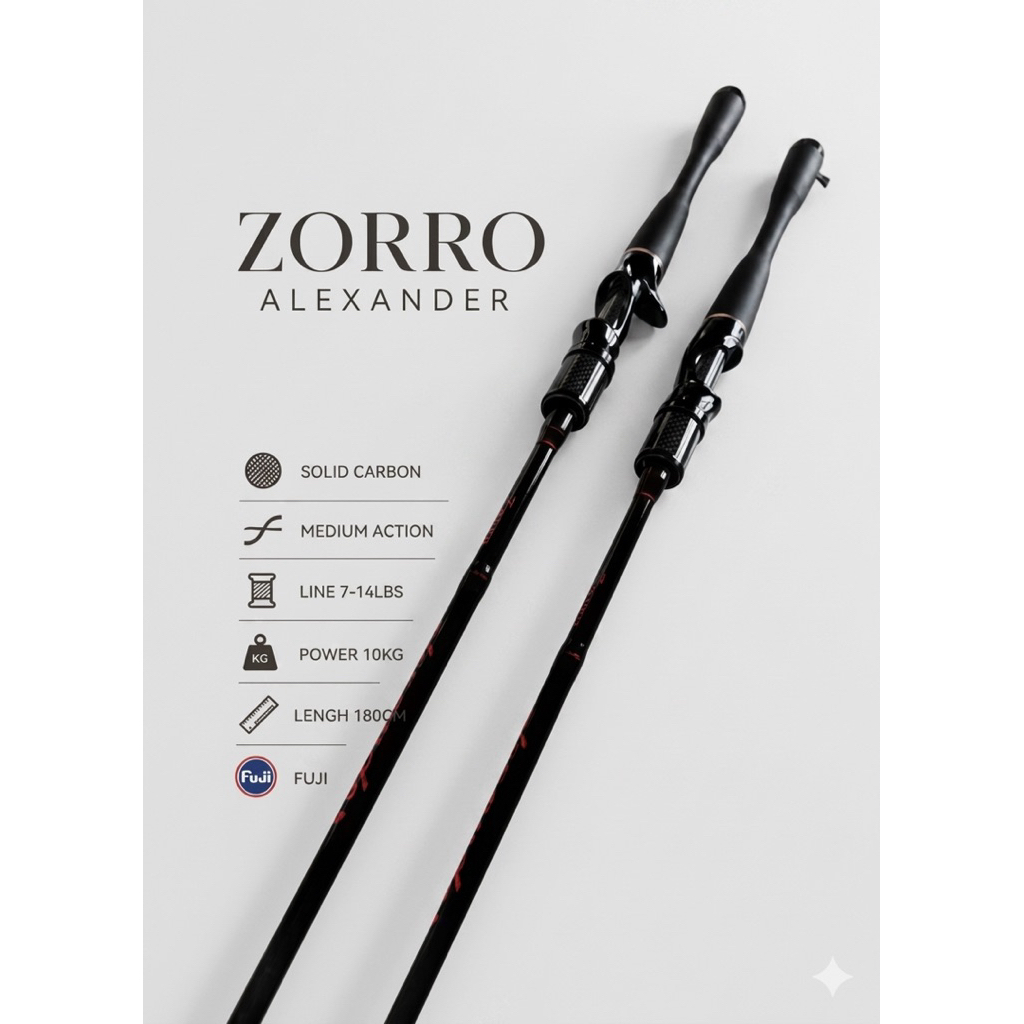 joran pancing medium zorro alexander medium ring fuji
