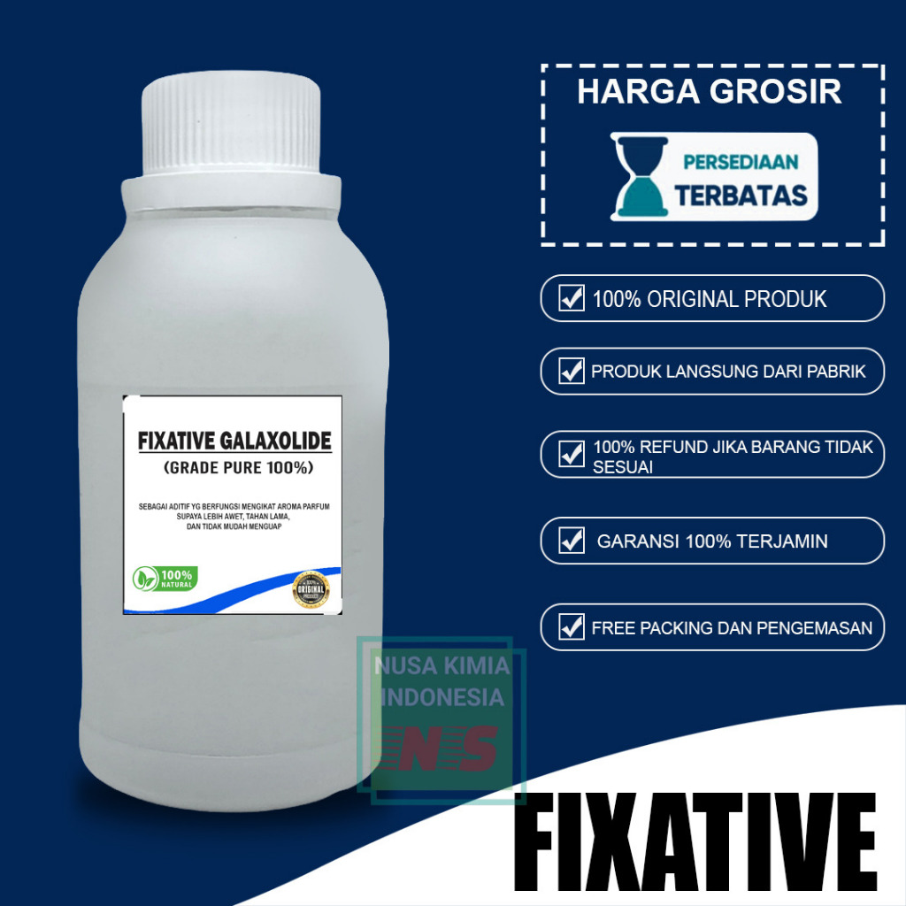 FIXATIVE GALAXOLIDE 100ML GROSIR / PENGAWET PARFUM / PENGUATPARFUM / FIXACTIVE / GALAXOLIDE