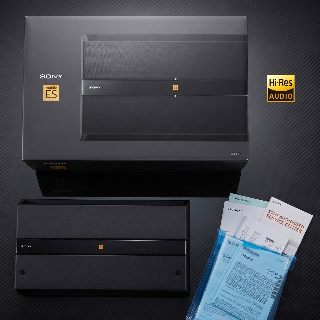 Power Amplifier Mobil Sony XM-6ES 6-Channel Hi-Res Audio Mobile ES Series Original