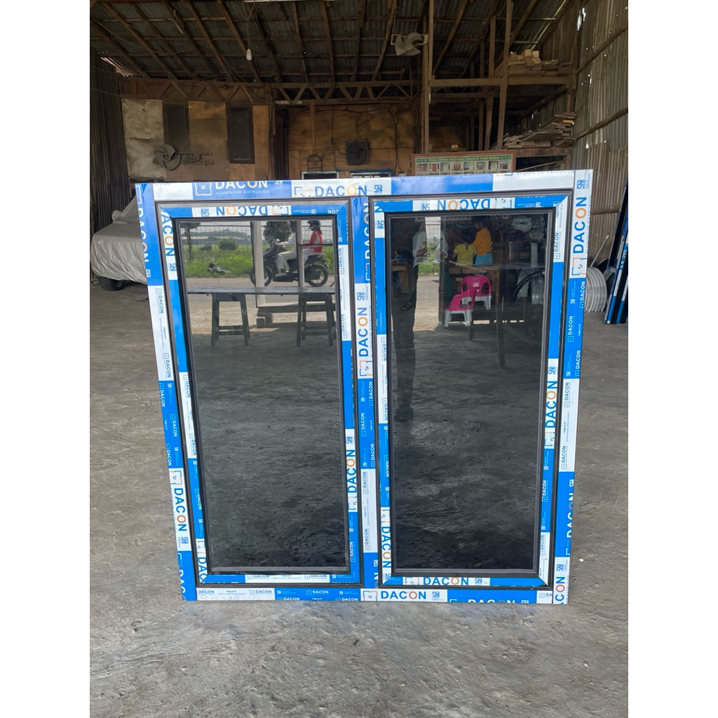 JENDELA ALUMINIUM 2 DAUN DACON 3 INCH | KUAT & MINIMALIS