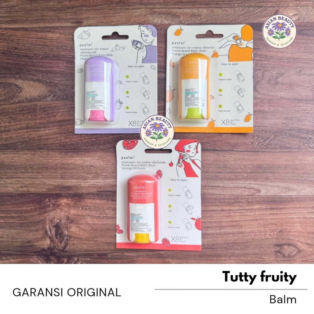 [100% ORI] Balm Tutti Fruity Mixed berry minyak angin oles balsem stick aromatherapy menthol oil euc