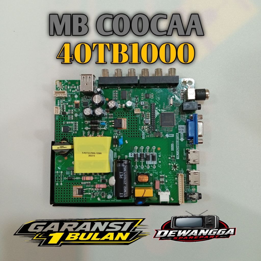 MB TV COOCAA 40TB1000 - MAINBOARD MOTHERBOARD MOBO MODUL TV COOCAA 40TB1000 - BARANG ORI BERGARANSI 