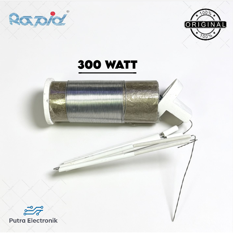 ELEMEN SOLDER LISTRIK KAYU BESAR 300 WATT RAPID ORIGINAL ASLI