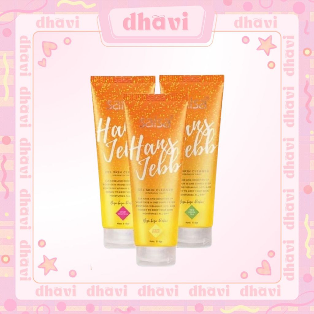 SALSA Hans Jebb Peeling Gel Skin Cleanser Scrub Eksfoliasi Penghilang Daki Ketiak Hitam Mencerahkan 