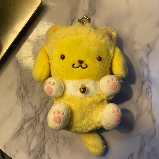 Pompompurin Sanrio Cat Costume Ballchain Plush