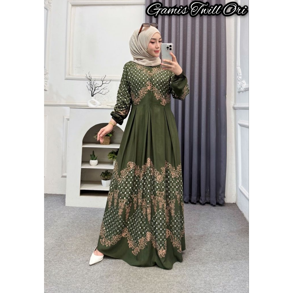 Gamis Twill Ori Gamis Twill Busui Gamis Twill Jumbo Gamis Batik