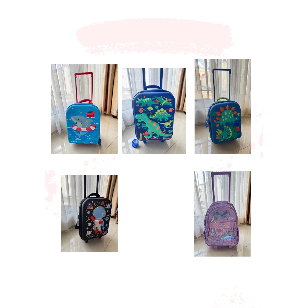 [DK SMIGGLE ORIGINAL SG] SMIGGLE 20TH BIRTHDAY TROLLEY BACKPACK BLACK BALL - TAS TROLI SMIGGLE