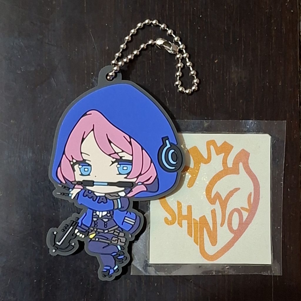 Arknights blue poison rubber keychain