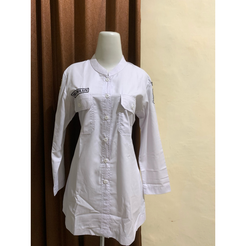 PL Seragam PDH Seragam Dinas Warna Putih Bahan Nyaman Adem dan Halus