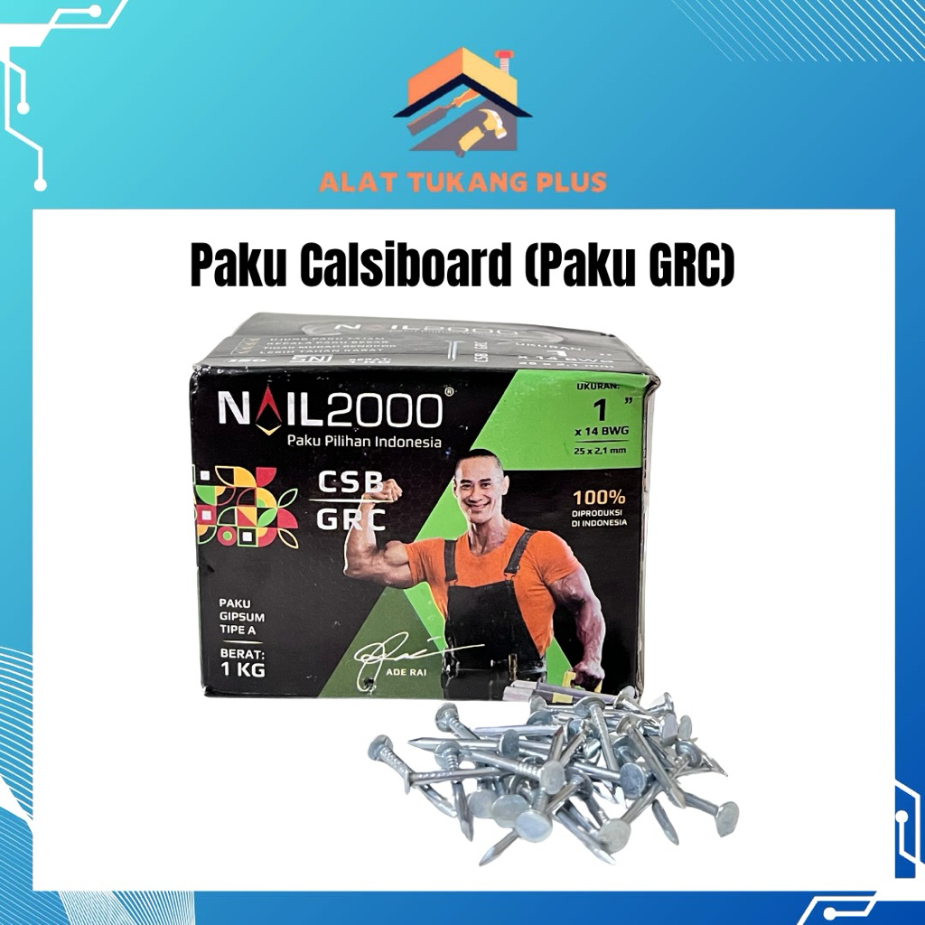 Paku Calsiboard | Paku Kalsiboard | Paku GRC ukuran 1”