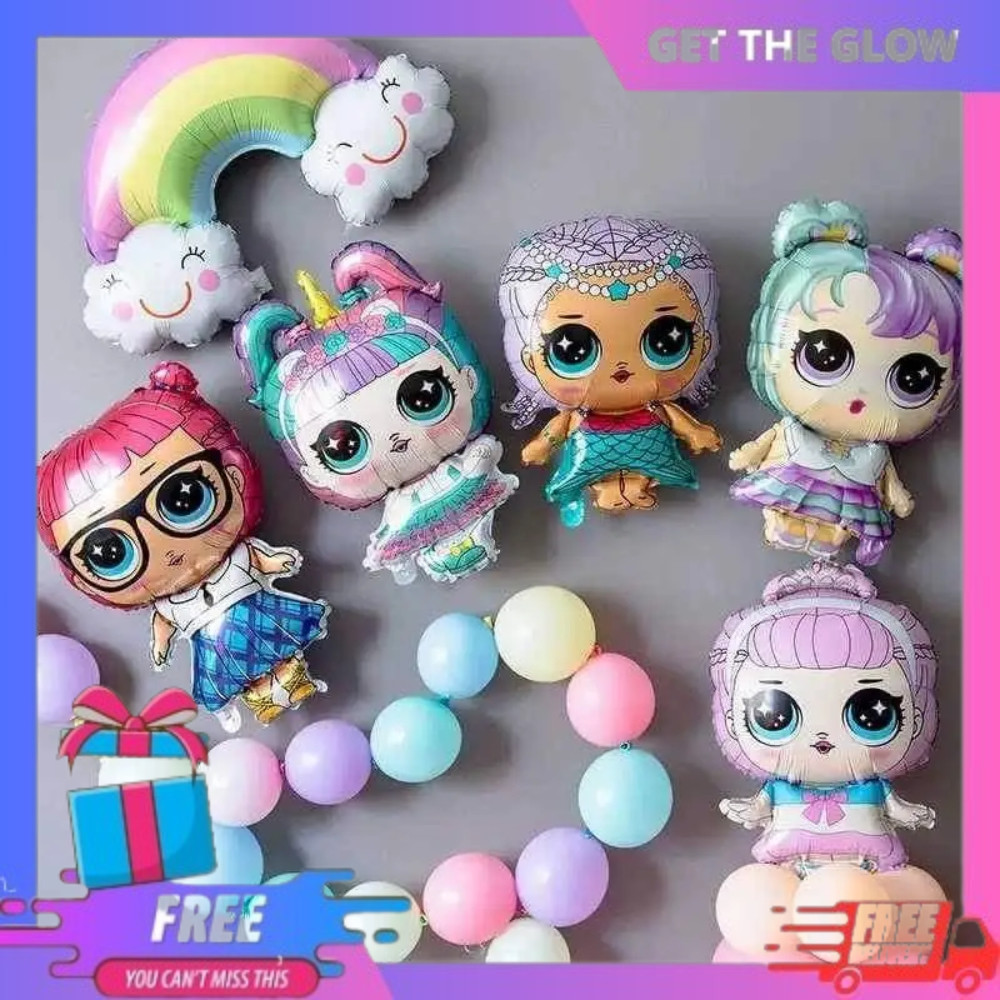 Balon Foil Jumbo Karakter LOL Lucu Untuk Dekorasi Ulang Tahun Anak-Anak