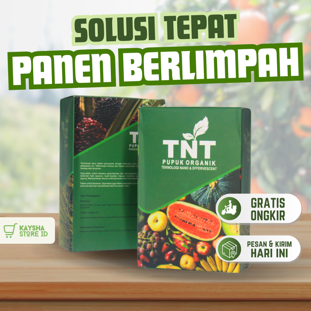 TNT PUPUK ORGANIK 1 BOX ISI 10 SACHET TEKHNOLOGI NANO ORIGINAL